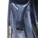 VALENTINO Hand Bag Leather Black Gold Auth bs32730-19