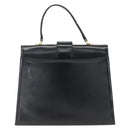 VALENTINO Hand Bag Leather Black Gold Auth bs32730-2