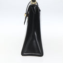 VALENTINO Hand Bag Leather Black Gold Auth bs32730-4