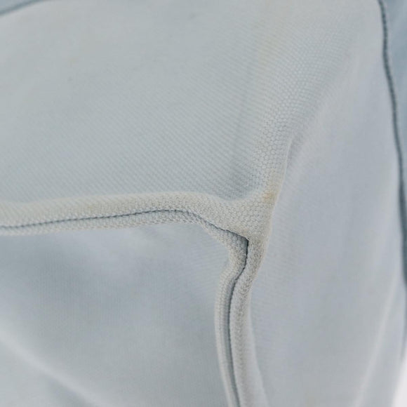 HERMES Bora Bora GM Tote Bag Canvas Light Blue Silver Auth bs32732