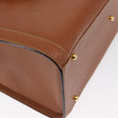 GUCCI Bamboo Hand Bag Leather Brown Gold 002 0260 2615 Auth bs32733-15