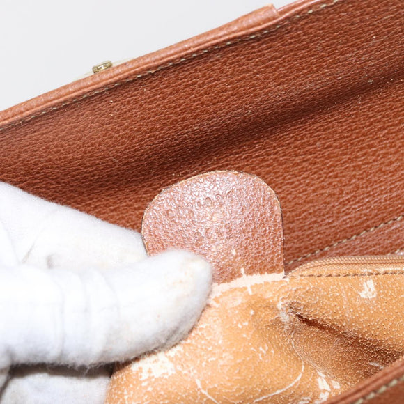 GUCCI Bamboo Hand Bag Leather Brown Gold 002 0260 2615 Auth bs32733