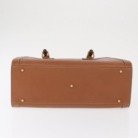 GUCCI Bamboo Hand Bag Leather Brown Gold 002 0260 2615 Auth bs32733