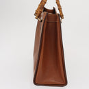 GUCCI Bamboo Hand Bag Leather Brown Gold 002 0260 2615 Auth bs32734-4