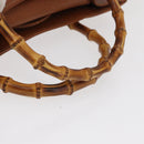 GUCCI Bamboo Hand Bag Leather Brown Gold 002 0260 2615 Auth bs32734-7