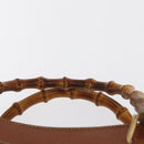 GUCCI Bamboo Hand Bag Leather Brown Gold 002 0260 2615 Auth bs32734-8