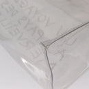 HERMES Vinyl Kelly Hand Bag Vinyl Clear Auth bs32737-13