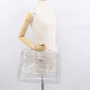 HERMES Vinyl Kelly Hand Bag Vinyl Clear Auth bs32737-18