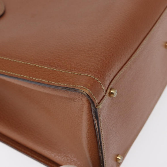 GUCCI Bamboo Tote Bag Leather Brown Gold 002 2853 0260 0 Auth bs32738