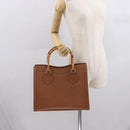 GUCCI Bamboo Tote Bag Leather Brown Gold 002 2853 0260 0 Auth bs32738-24