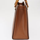 GUCCI Bamboo Tote Bag Leather Brown Gold 002 2853 0260 0 Auth bs32738-3