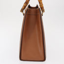 GUCCI Bamboo Tote Bag Leather Brown Gold 002 2853 0260 0 Auth bs32738-4