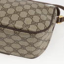 GUCCI GG Supreme Web Sherry Line Bag PVC Beige Gold 89 02 032 Auth bs32739-16