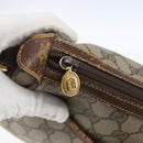 GUCCI GG Supreme Web Sherry Line Bag PVC Beige Gold 89 02 032 Auth bs32739-9
