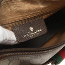 GUCCI GG Supreme Web Sherry Line Bag PVC Beige Gold 89 02 032 Auth bs32739-18