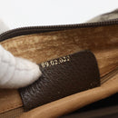 GUCCI GG Supreme Web Sherry Line Bag PVC Beige Gold 89 02 032 Auth bs32739-12