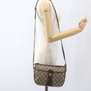 GUCCI GG Supreme Web Sherry Line Bag PVC Beige Gold 89 02 032 Auth bs32739-23