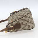 GUCCI GG Supreme Web Sherry Line Bag PVC Beige Gold 89 02 032 Auth bs32739-3