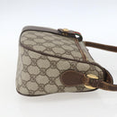 GUCCI GG Supreme Web Sherry Line Bag PVC Beige Gold 89 02 032 Auth bs32739-4