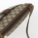 GUCCI GG Supreme Web Sherry Line Bag PVC Beige Gold 89 02 032 Auth bs32739-6