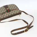 GUCCI GG Supreme Web Sherry Line Bag PVC Beige Gold 89 02 032 Auth bs32739-7