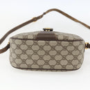 GUCCI GG Supreme Web Sherry Line Bag PVC Beige Gold 89 02 032 Auth bs32739-5
