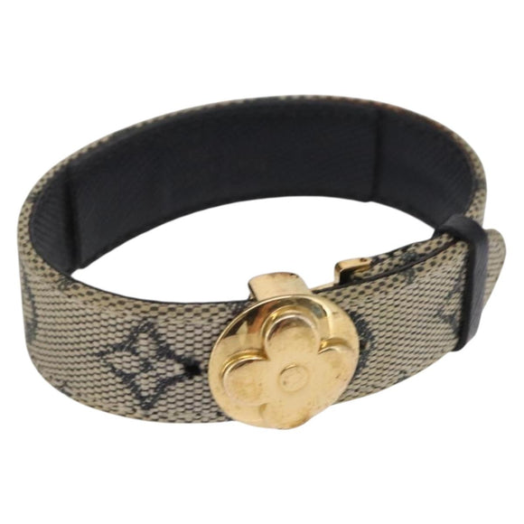 LOUIS VUITTON Monogram Mini Goodluck Bracelet Blue M64540 LV Auth bs32743