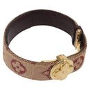 LOUIS VUITTON Monogram Mini Goodluck Bracelet Red M64542 LV Auth bs32744-1