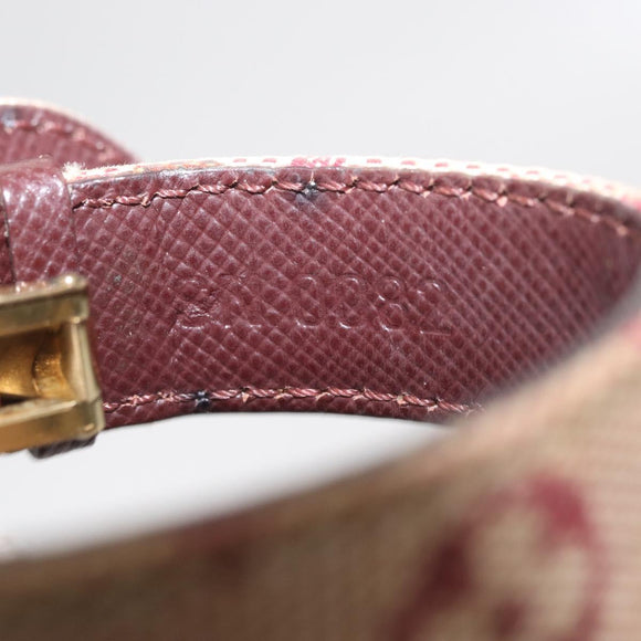 LOUIS VUITTON Monogram Mini Goodluck Bracelet Red M64542 LV Auth bs32744