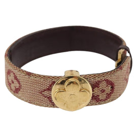 LOUIS VUITTON Monogram Mini Goodluck Bracelet Red M64542 LV Auth bs32744 - 0