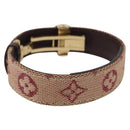 LOUIS VUITTON Monogram Mini Goodluck Bracelet Red M64542 LV Auth bs32744-3