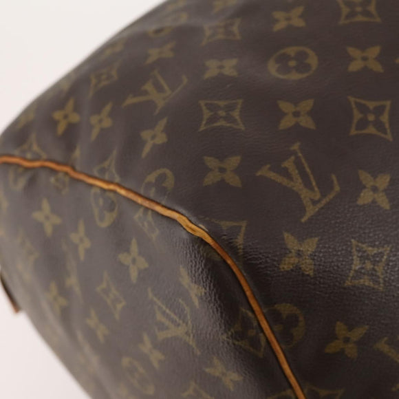 LOUIS VUITTON Monogram Keepall 55 Boston Bag M41424 LV Auth bs32746