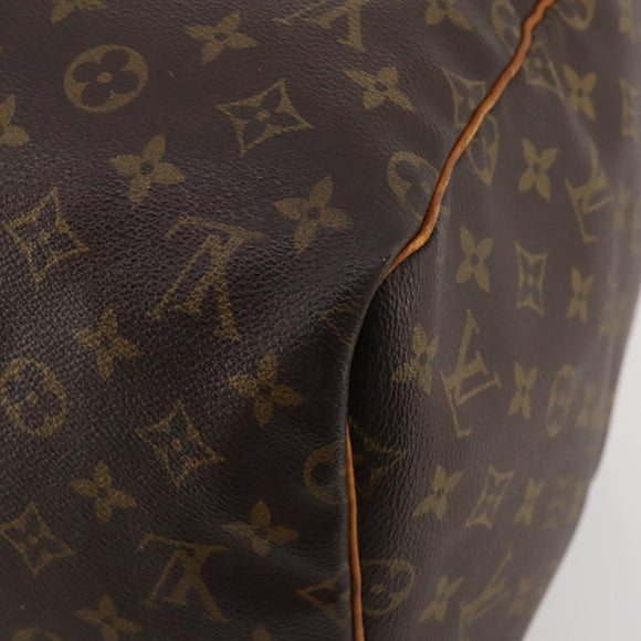 LOUIS VUITTON Monogram Keepall 55 Boston Bag M41424 LV Auth bs32746