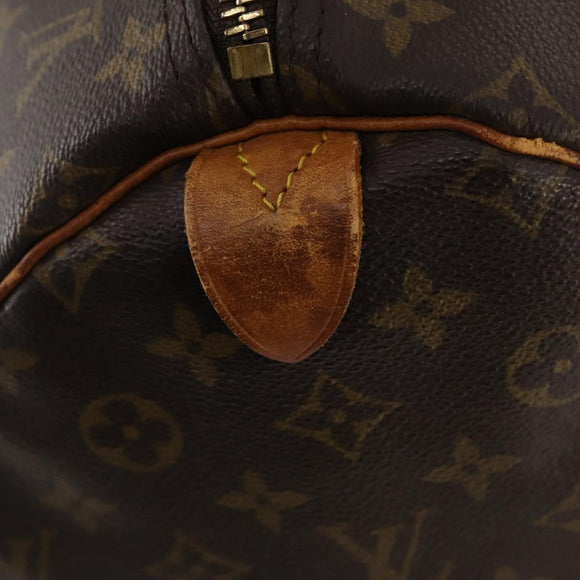 LOUIS VUITTON Monogram Keepall 55 Boston Bag M41424 LV Auth bs32746