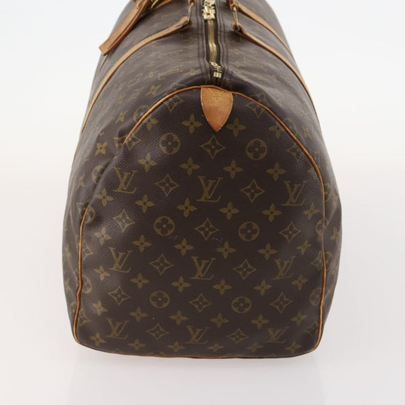 LOUIS VUITTON Monogram Keepall 55 Boston Bag M41424 LV Auth bs32746