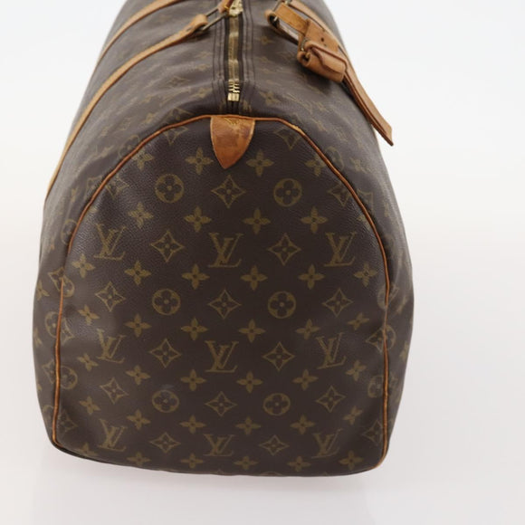 LOUIS VUITTON Monogram Keepall 55 Boston Bag M41424 LV Auth bs32746