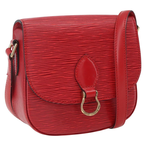 LOUIS VUITTON Epi Saint Cloud PM Shoulder Bag Red M52217 LV Auth bs32747