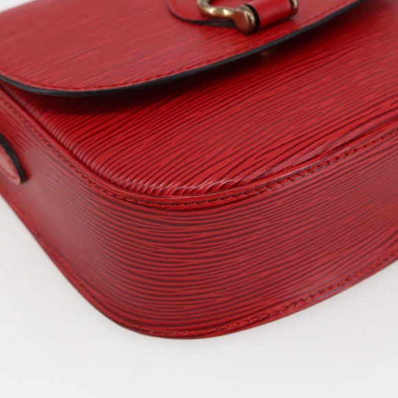 LOUIS VUITTON Epi Saint Cloud PM Shoulder Bag Red M52217 LV Auth bs32747
