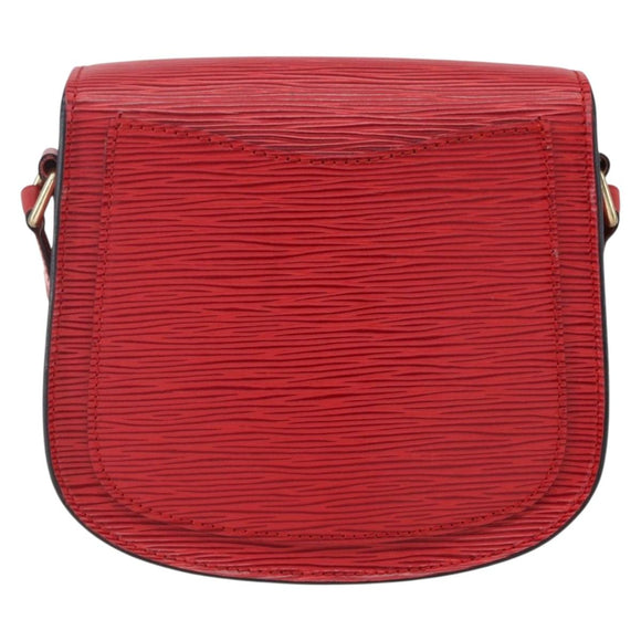 LOUIS VUITTON Epi Saint Cloud PM Shoulder Bag Red M52217 LV Auth bs32747