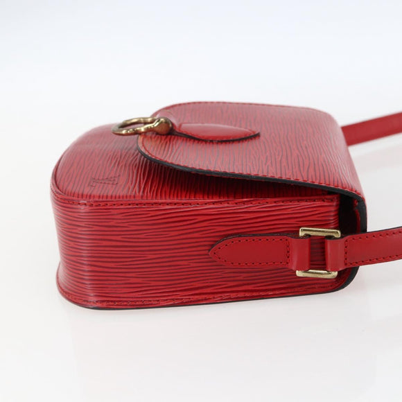LOUIS VUITTON Epi Saint Cloud PM Shoulder Bag Red M52217 LV Auth bs32747