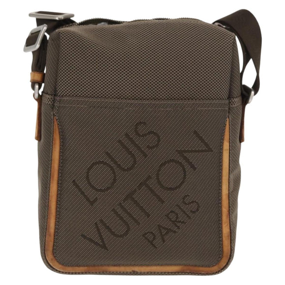 LOUIS VUITTON Damier Geant Sitadan Shoulder Bag Beige Sabre M93041 Auth bs32755