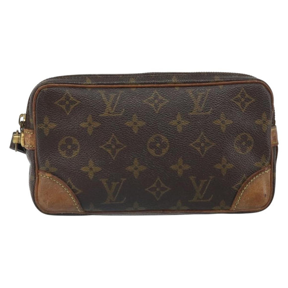 LOUIS VUITTON Monogram Marly Dragonne PM Clutch Bag M51827 LV Auth bs32758