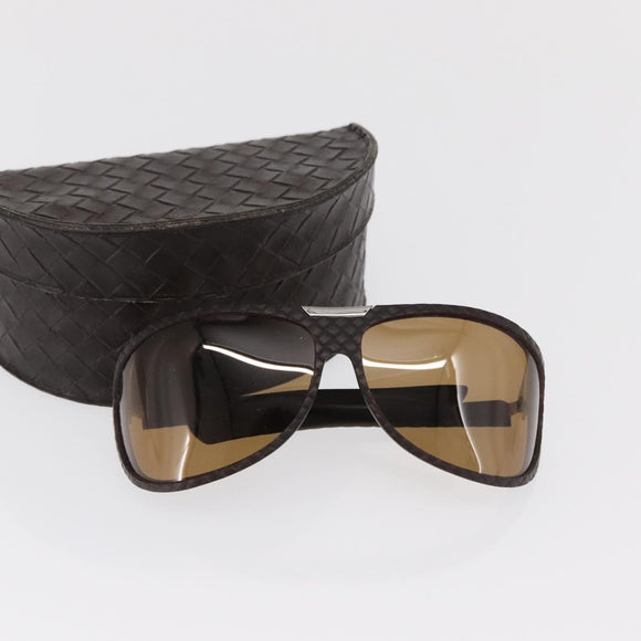 BOTTEGA VENETA Sunglasses metal Brown Auth bs32761