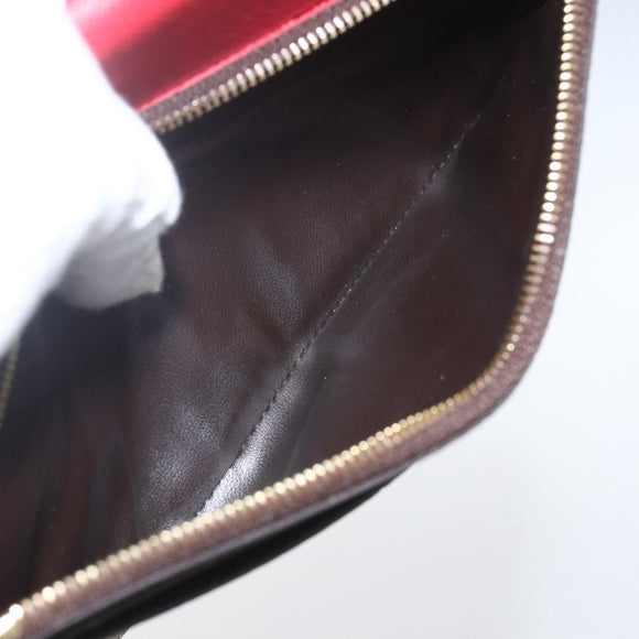 LOUIS VUITTON Damier Ebene Portefeuille Emilie Long Wallet N63544 Auth bs32762