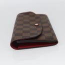 LOUIS VUITTON Damier Ebene Portefeuille Emilie Long Wallet N63544 Auth bs32762-3