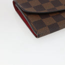 LOUIS VUITTON Damier Ebene Portefeuille Emilie Long Wallet N63544 Auth bs32762-14