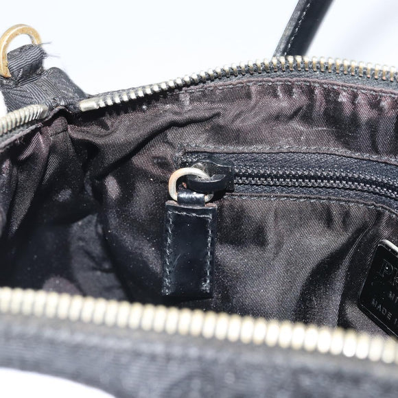 PRADA Hand Bag Nylon Black Auth bs32763