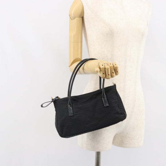 PRADA Hand Bag Nylon Black Auth bs32763