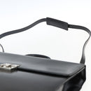 Salvatore Ferragamo Business Bag Leather Black Silver Auth bs32765-15