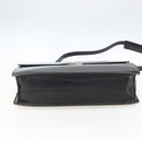 Salvatore Ferragamo Business Bag Leather Black Silver Auth bs32765-5